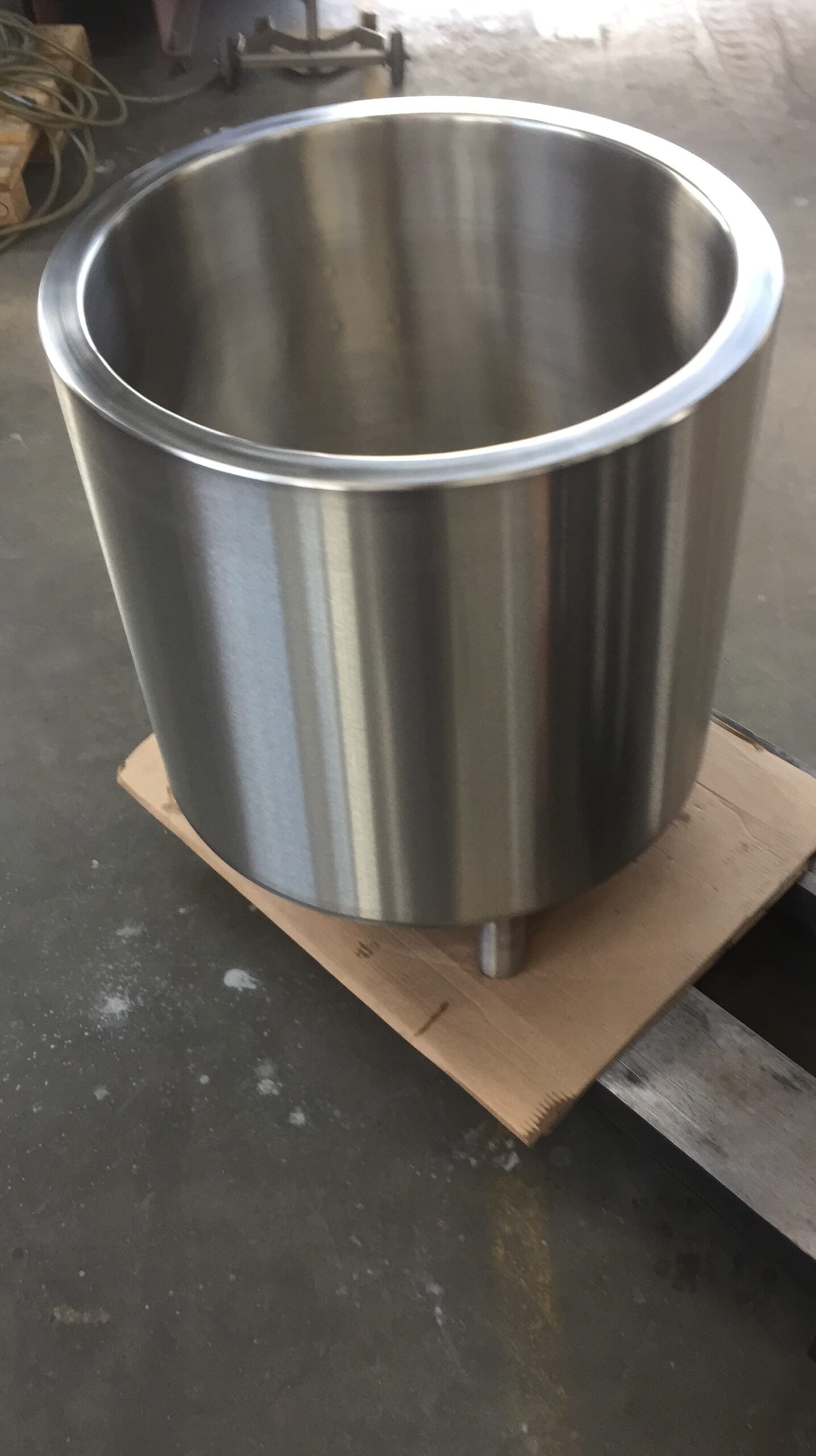 Binnenzijde RVS-tank